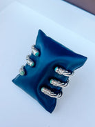 Wylie Turquoise Cable Cuff Bracelet - Horseshoe J & Co.