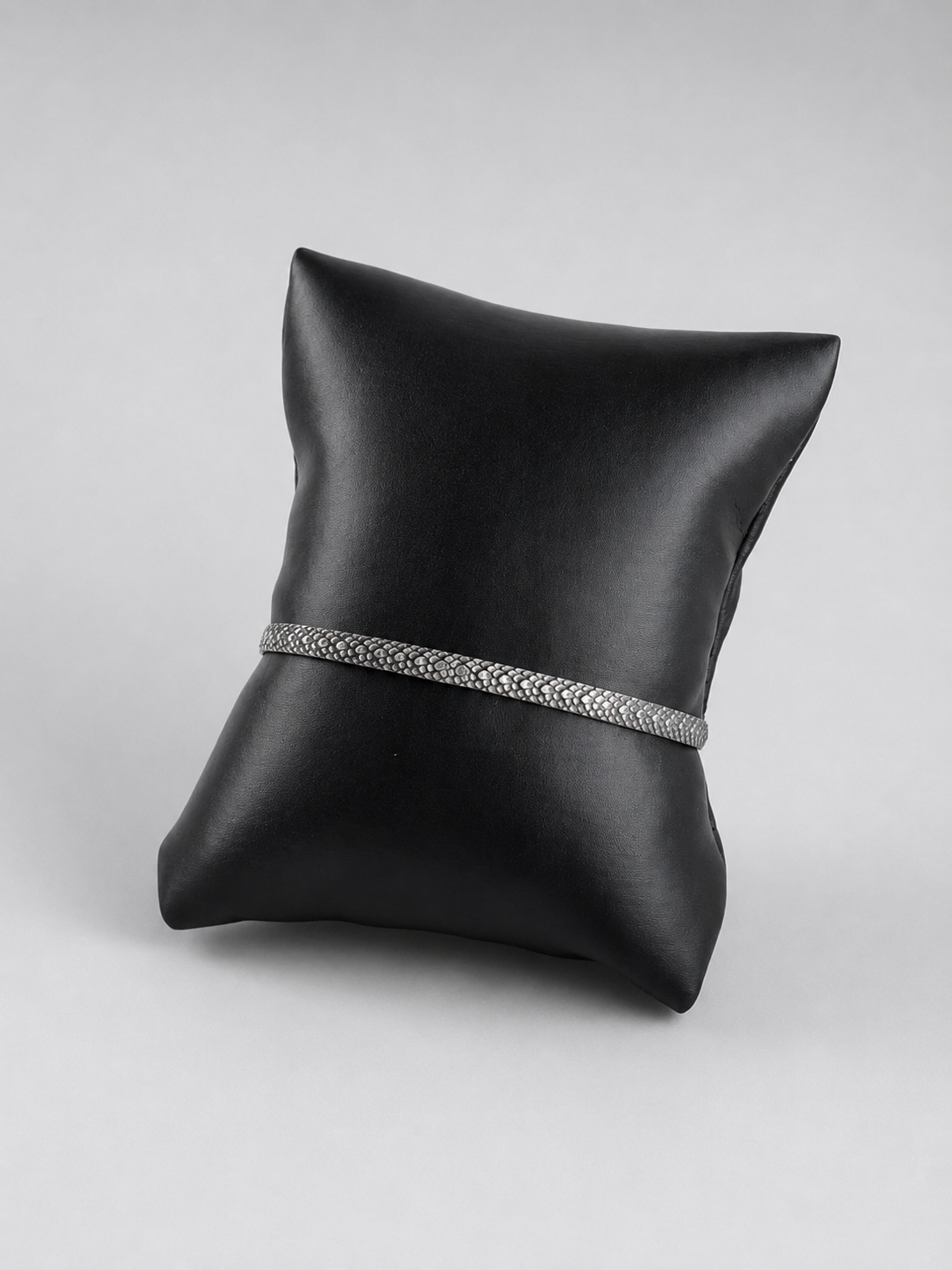 Yancey Silver Snake Patterned Cuff - Wooten's