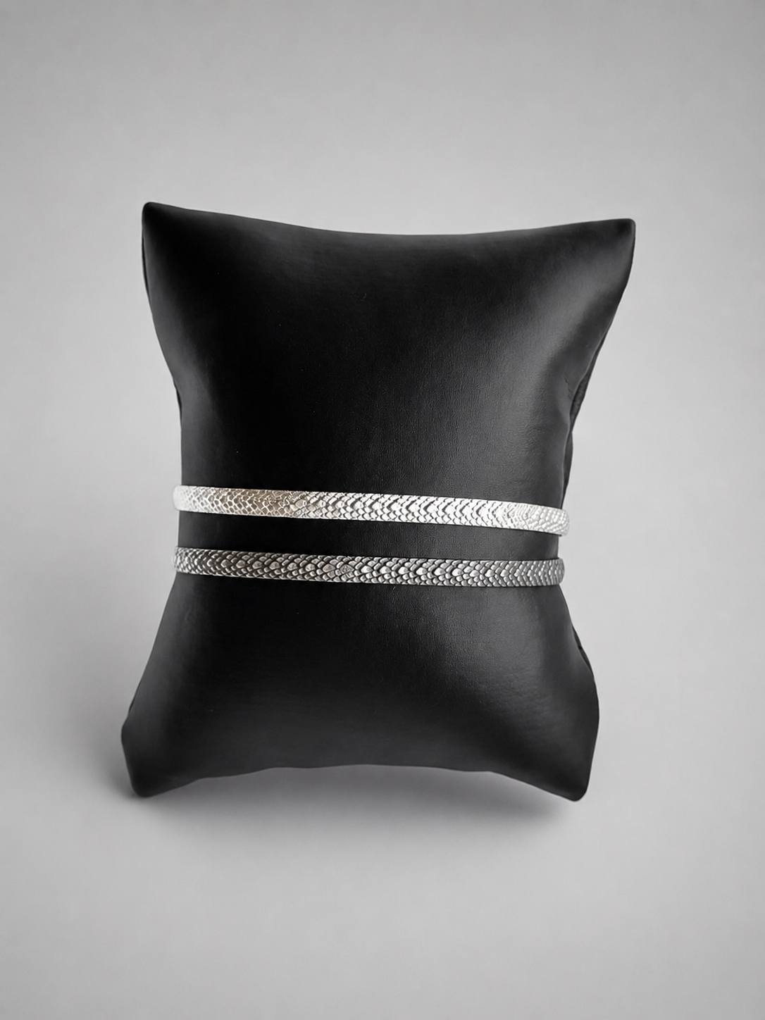Yancey Silver Snake Patterned Cuff - Wooten's