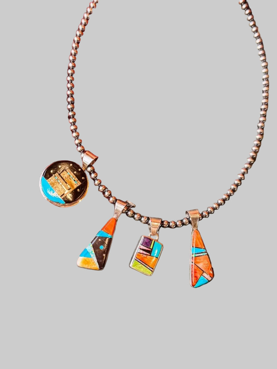 Zuni Multi - Stone Necklace Pendants - Wooten's